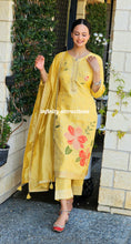 Load image into Gallery viewer, Lemon pure Banarsi silk pant suit
