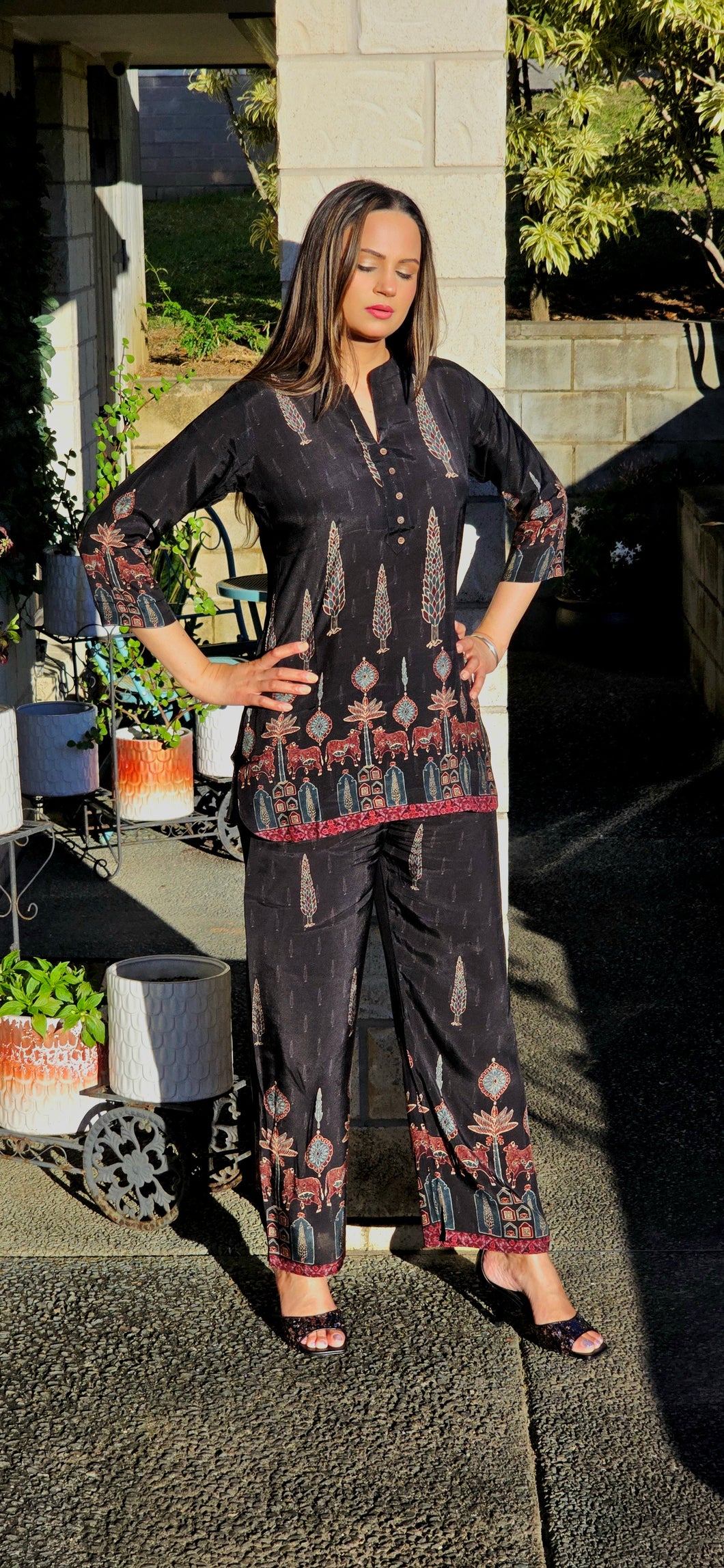 Malabar silk coordset