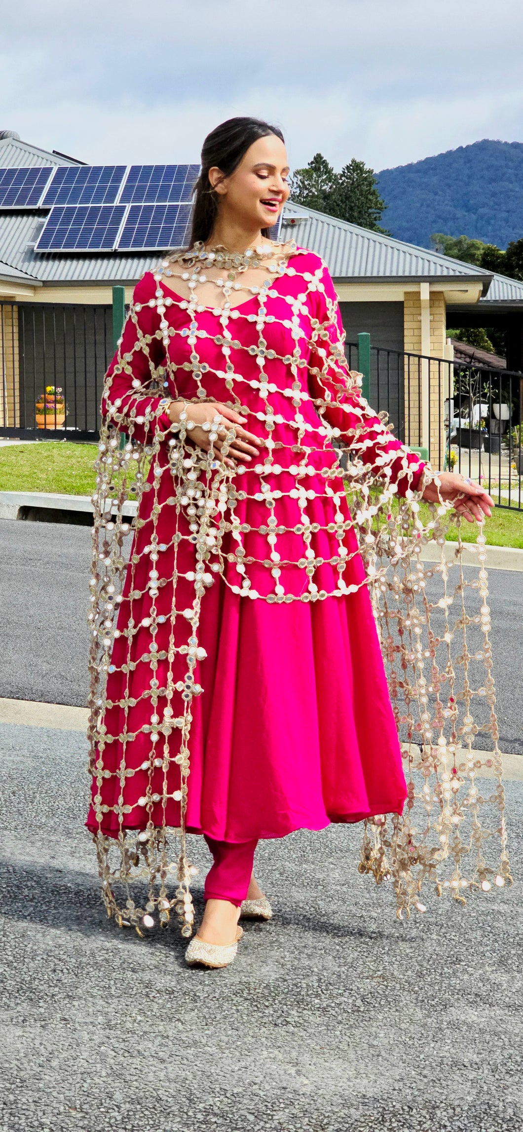 Designer Dupatta Golden only (TAKING PRE ORDERS)