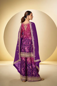 Purple tow tone heavy suit
