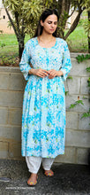 Load image into Gallery viewer, BLUE LAKHNAWI LONG DRESS Only
