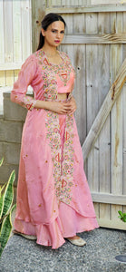 Cosmo silk baby pink 3 piece set