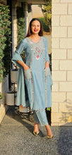 Load image into Gallery viewer, Designer power blue suit
