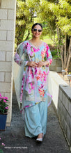Load image into Gallery viewer, Powder blue Plazo suit
