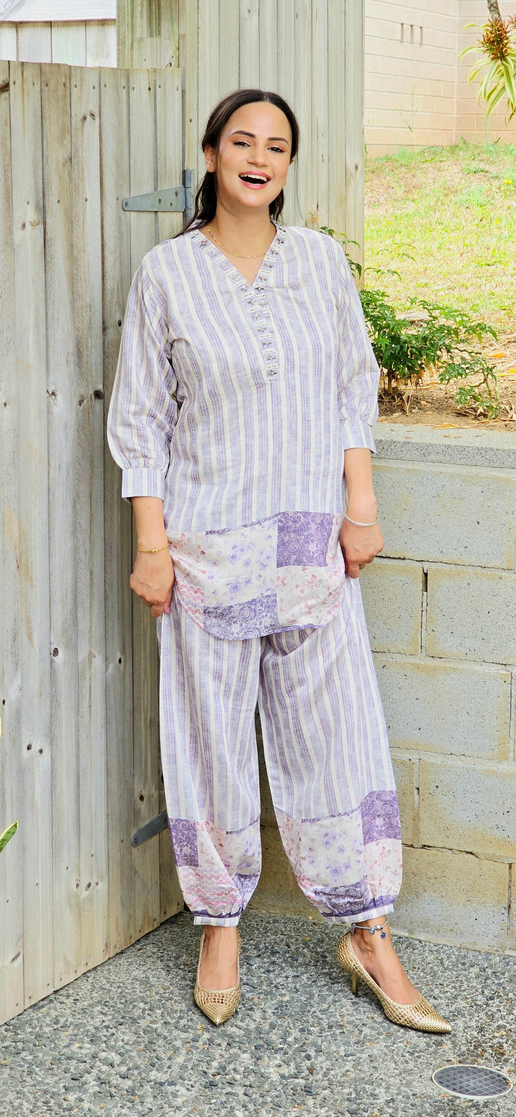 Lilac Afghani coordset