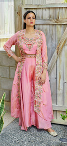 Cosmo silk baby pink 3 piece set