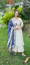 Load image into Gallery viewer, Self silk designer pant suit
