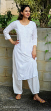 Load image into Gallery viewer, White lakhnawi kurta only
