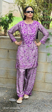 Load image into Gallery viewer, Lilac lakhnawi kurta set
