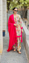 Load image into Gallery viewer, Imported creape multi floral salwar suit

