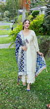Load image into Gallery viewer, Self silk designer pant suit
