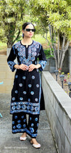 Load image into Gallery viewer, Black and blue lakhnawi
