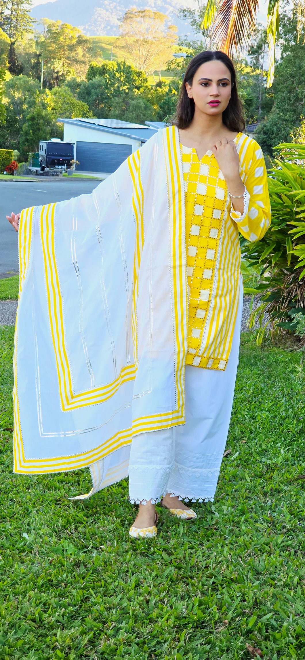 Yellow Farshi suit