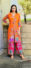 Load image into Gallery viewer, Designer Pakistani orange coordset
