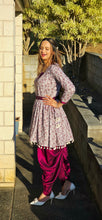 Load image into Gallery viewer, Peplum samosa salwar suit with belt
