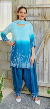 Load image into Gallery viewer, 2 tone Aqua Farshi salwar suit

