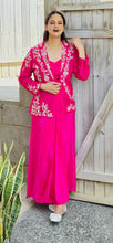 Load image into Gallery viewer, 3 piece designer skirt set with jacket
