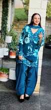 Load image into Gallery viewer, Peacock blue Farshi salwar suit
