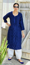 Load image into Gallery viewer, Navy lakhnawi kurta only
