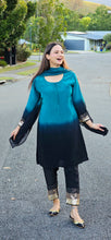 Load image into Gallery viewer, Blue Black pant suit
