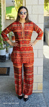 Load image into Gallery viewer, Rust Gaji silk coordset

