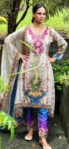 Pakistani style frock suit