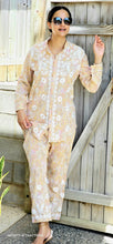 Load image into Gallery viewer, Light yellow Printed lakhnawi coordset
