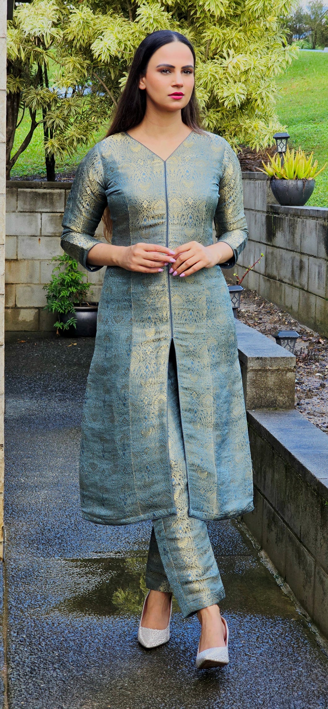 Grey Kheen khab coordset