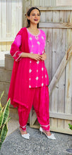 Load image into Gallery viewer, 2 tone Magenta farshi suit

