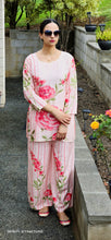 Load image into Gallery viewer, Pink khadi cotton silk coord set
