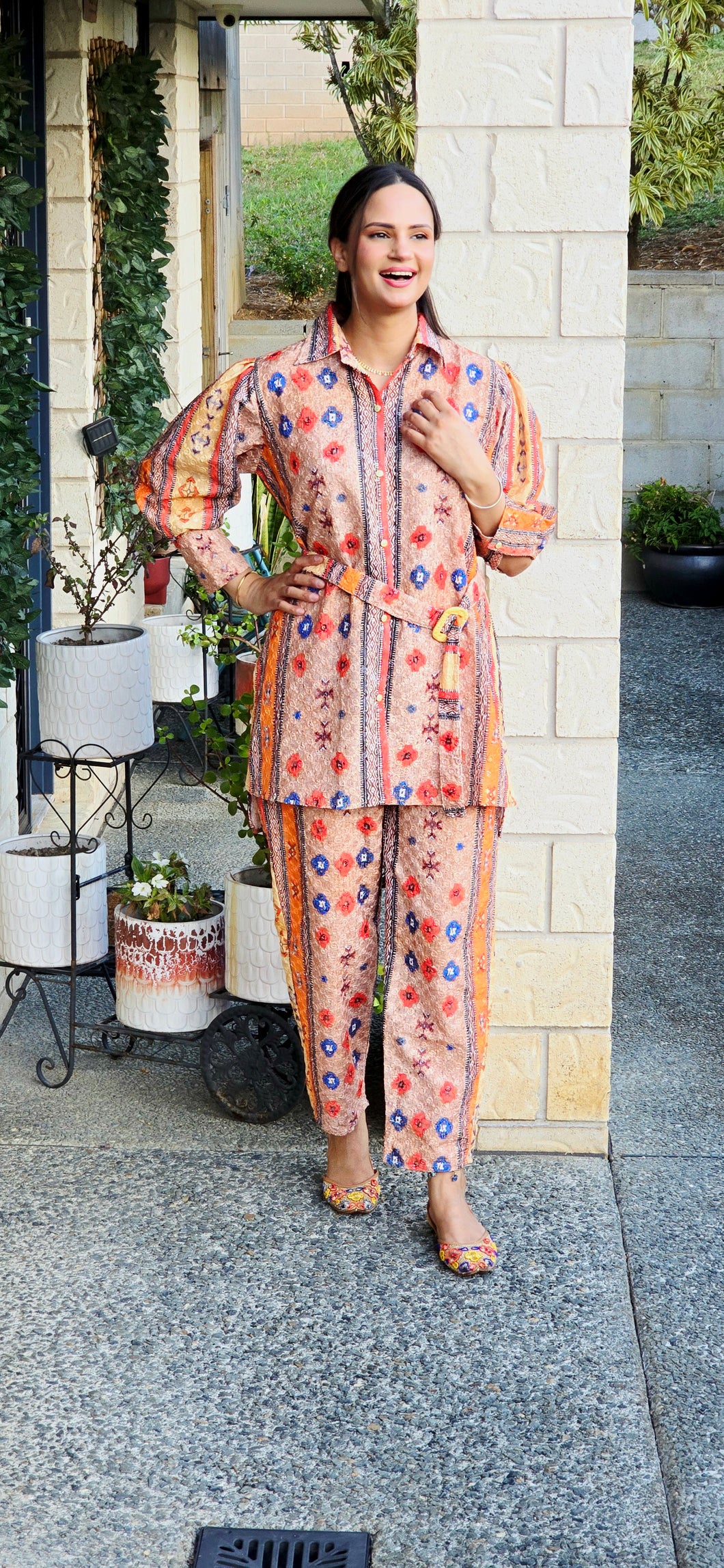Self embroidery multi coordset