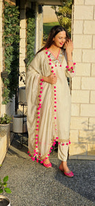 Ivory designer suit