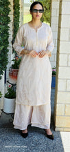 Load image into Gallery viewer, Beige lakhnawi kurta set
