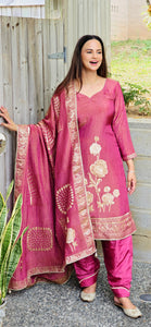 Falsa crushed tissue salwar suit