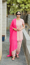 Load image into Gallery viewer, Peach Afghani salwar suit
