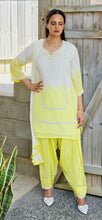 Load image into Gallery viewer, 2 tone lemon Farsi suit
