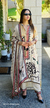 Load image into Gallery viewer, Beige Pakistani designer suit
