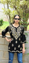 Load image into Gallery viewer, Black short kurta only
