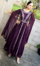 Load image into Gallery viewer, Purple One piece long gown
