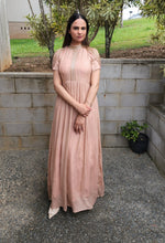 Load image into Gallery viewer, Peach long gown dress
