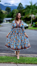 Load image into Gallery viewer, Cornflower blue midi dress
